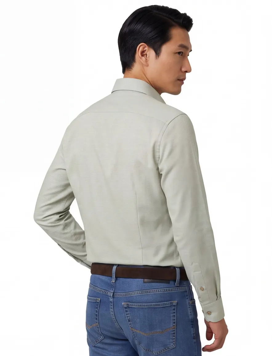 Ledub Shirt vrijetijd ml 5 Lichtgro 802021-53