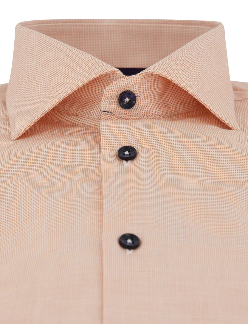 Overhemd Ledub Modern Fit roze geprint