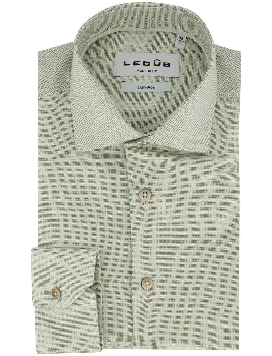 Ledub Shirt dress ml 7 Lichtgroen 5 802022-53