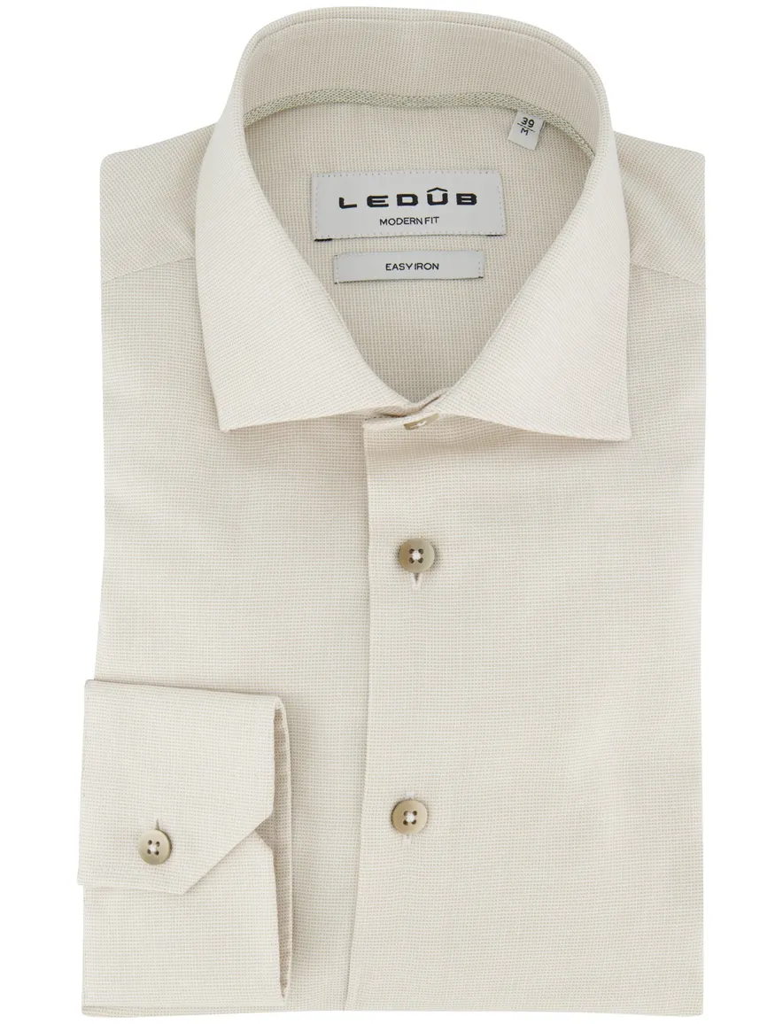 Ledub Shirt dress ml 7 Lichtbruin 6 802022-62