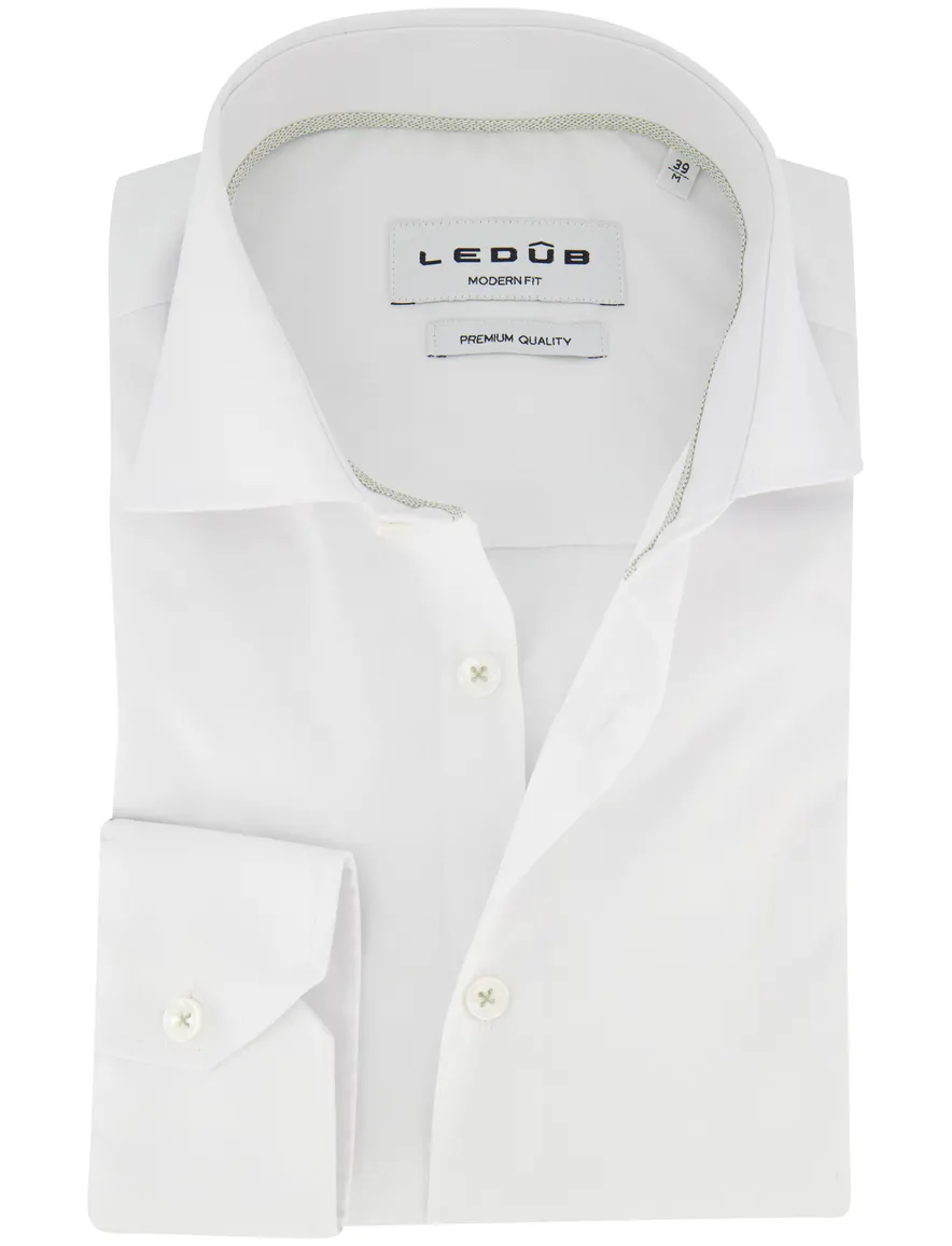Ledub Shirt vrijetijd ml 5 Spierwit 802024-91