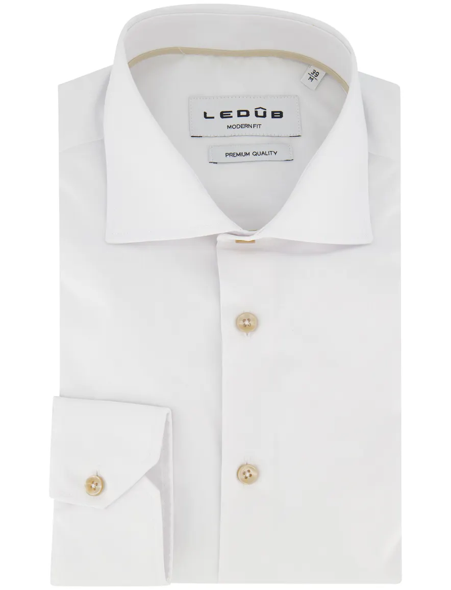 Ledub Shirt vrijetijd ml 5 Spierwit 802024-91