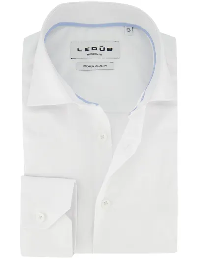 Ledub Overhemd Ledub Modern Fit wit