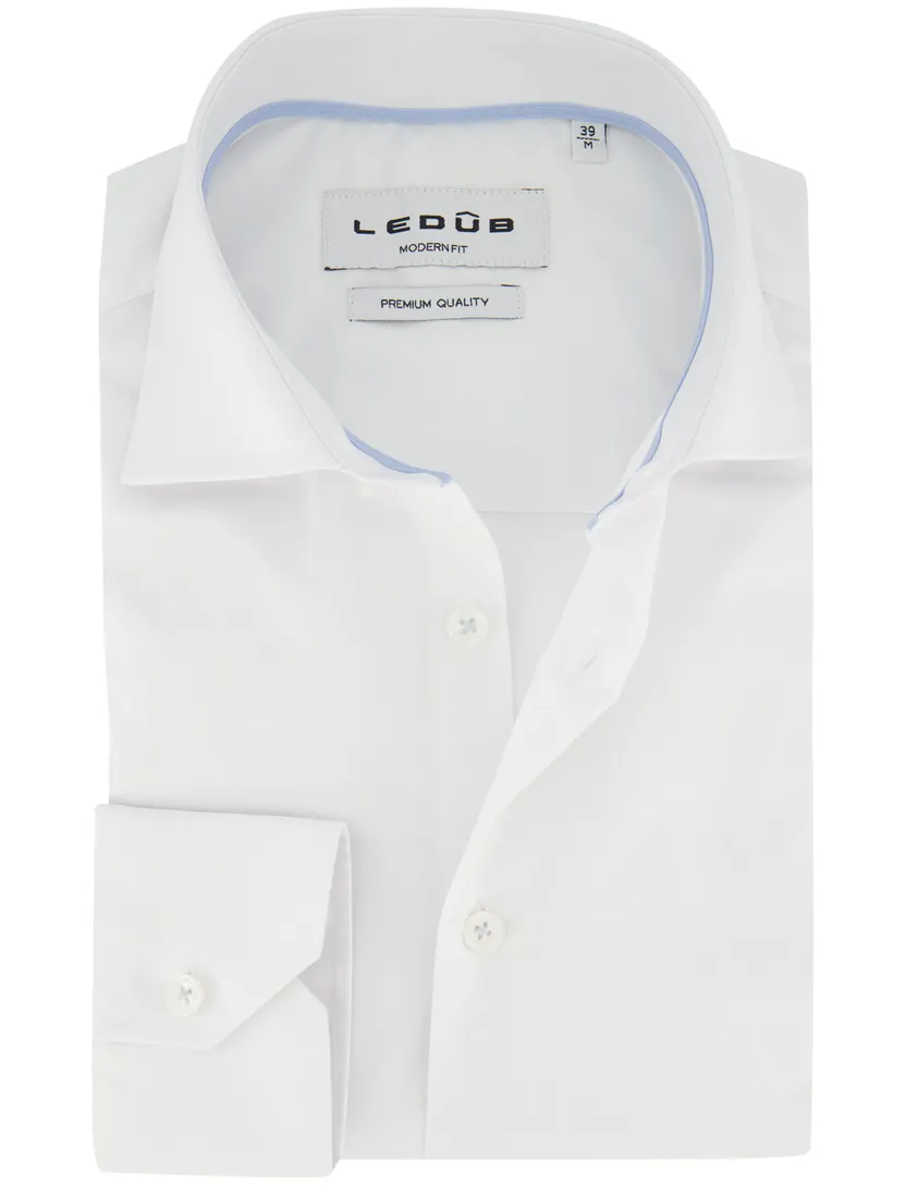 Overhemd Ledub Modern Fit wit