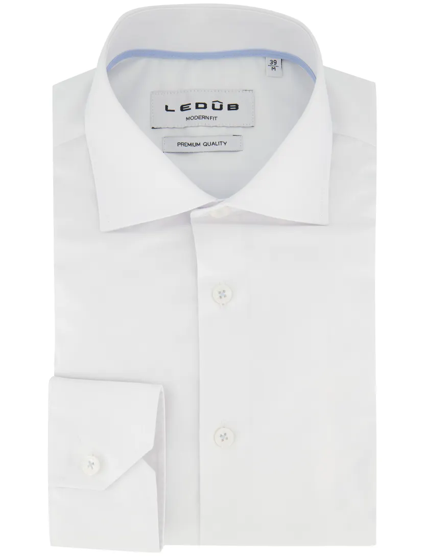 Overhemd Ledub Modern Fit wit