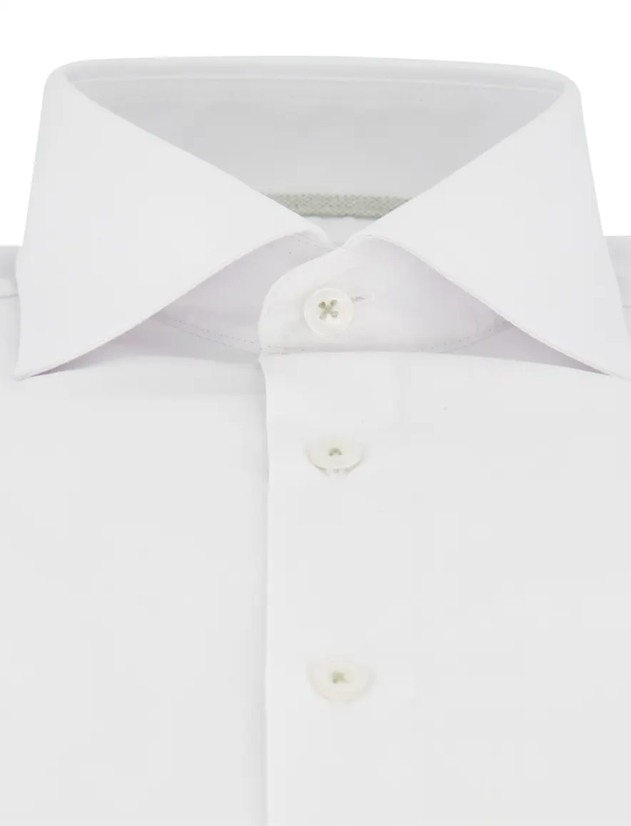 Ledub Modern Fit overhemd wit mouwlengte 7