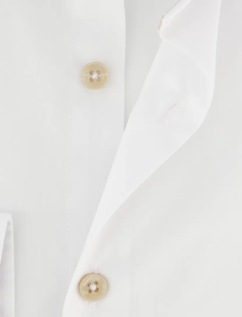 Overhemd Ledub Modern Fit wit mouwlengte 7