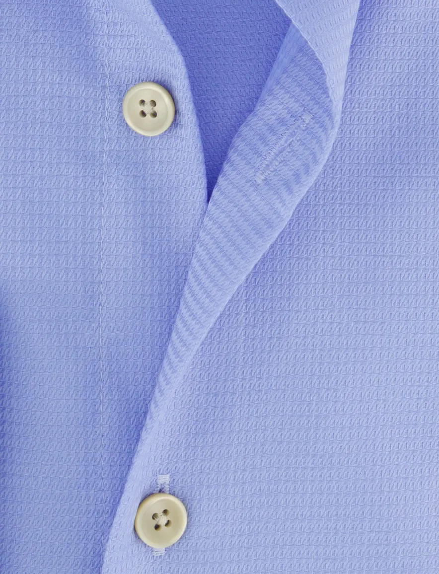 Ledub Modern Fit overhemd blauw Easy Iron