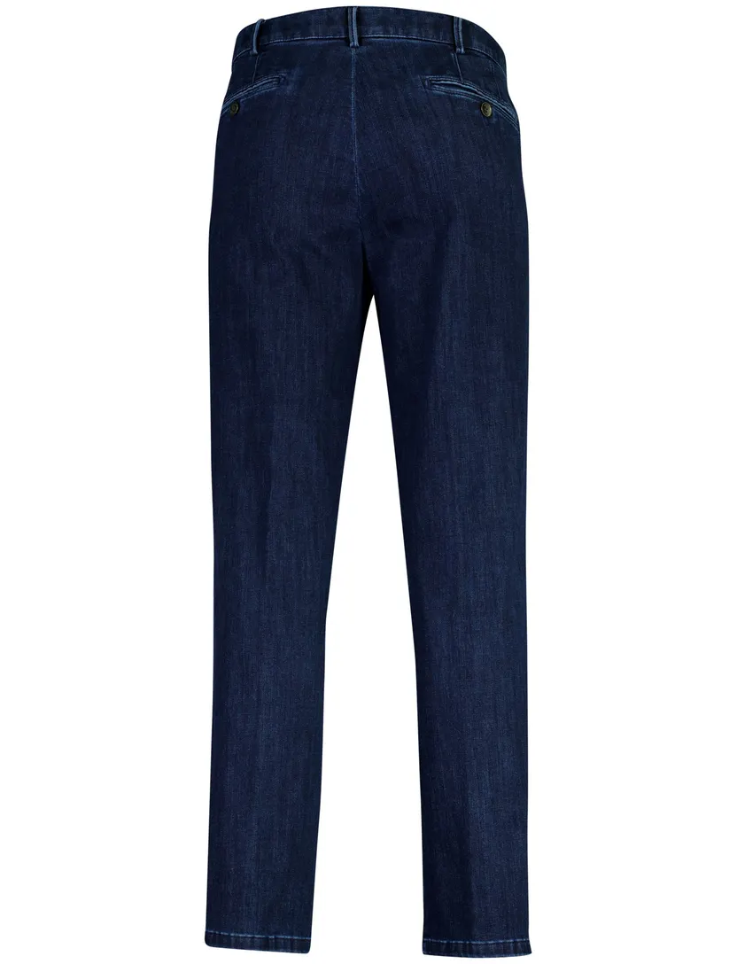 Broek 5-pocket model Meyer donkerblauw spijker Dubai