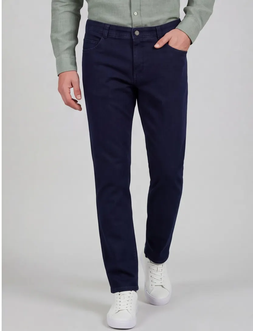 Broek 5-pocket model Meyer donkerblauw Dubai