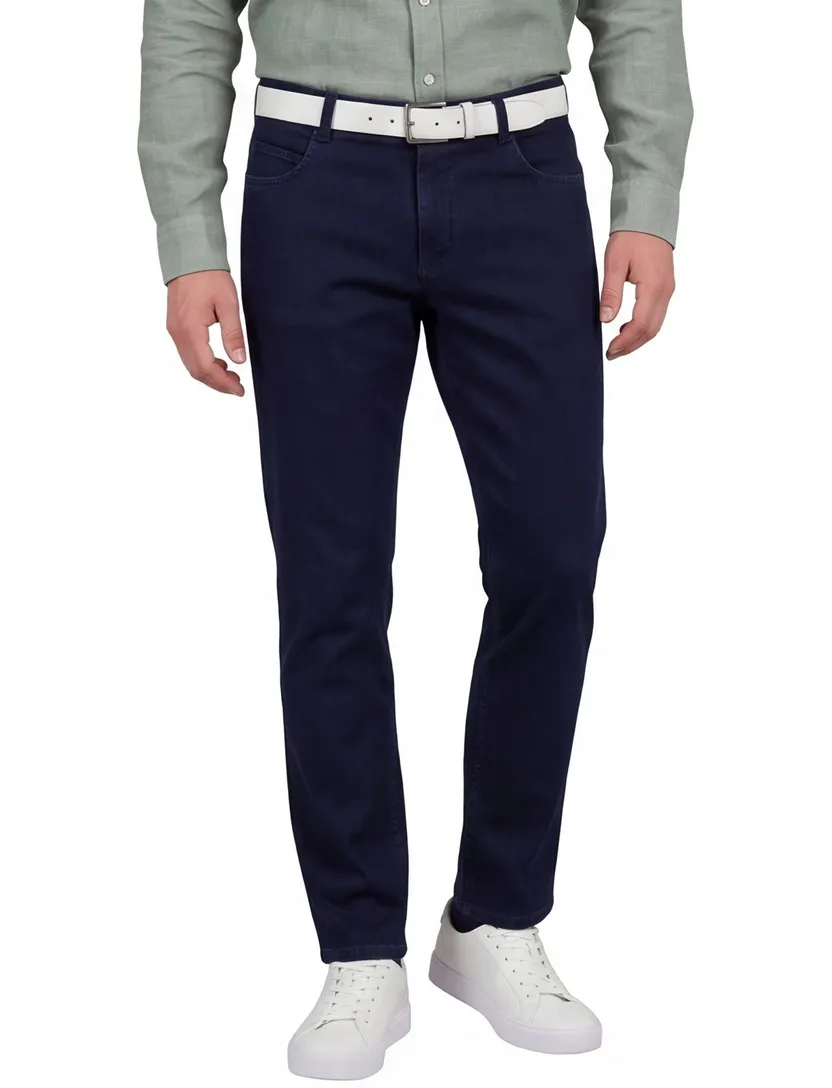 Broek 5-pocket model Meyer donkerblauw Dubai