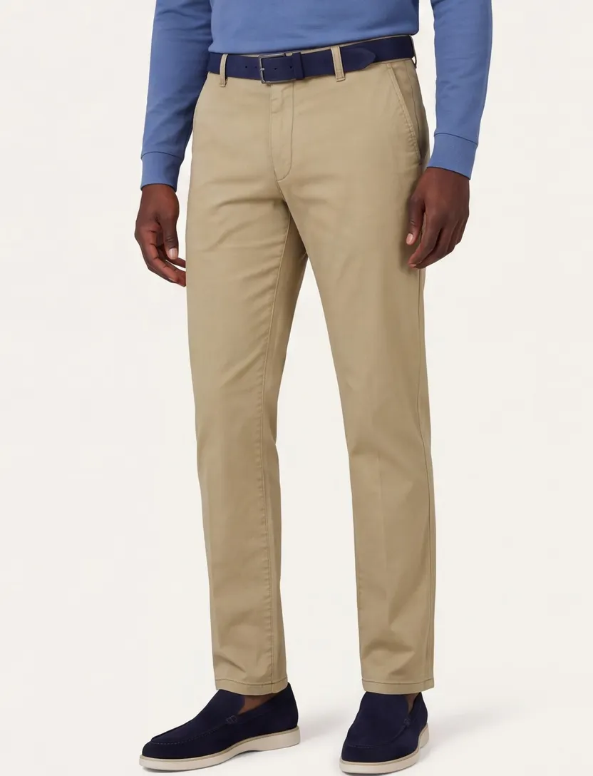 Chino Meyer beige Rio effen