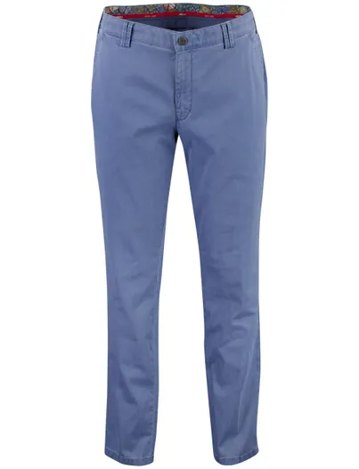 Meyer Meyer chino Rio blauw effen