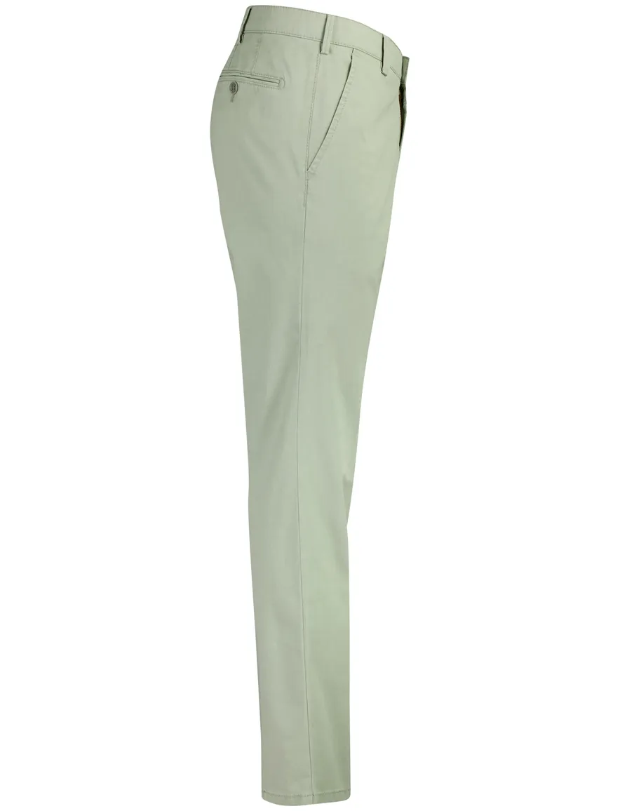 Meyer chino Rio groen tencel