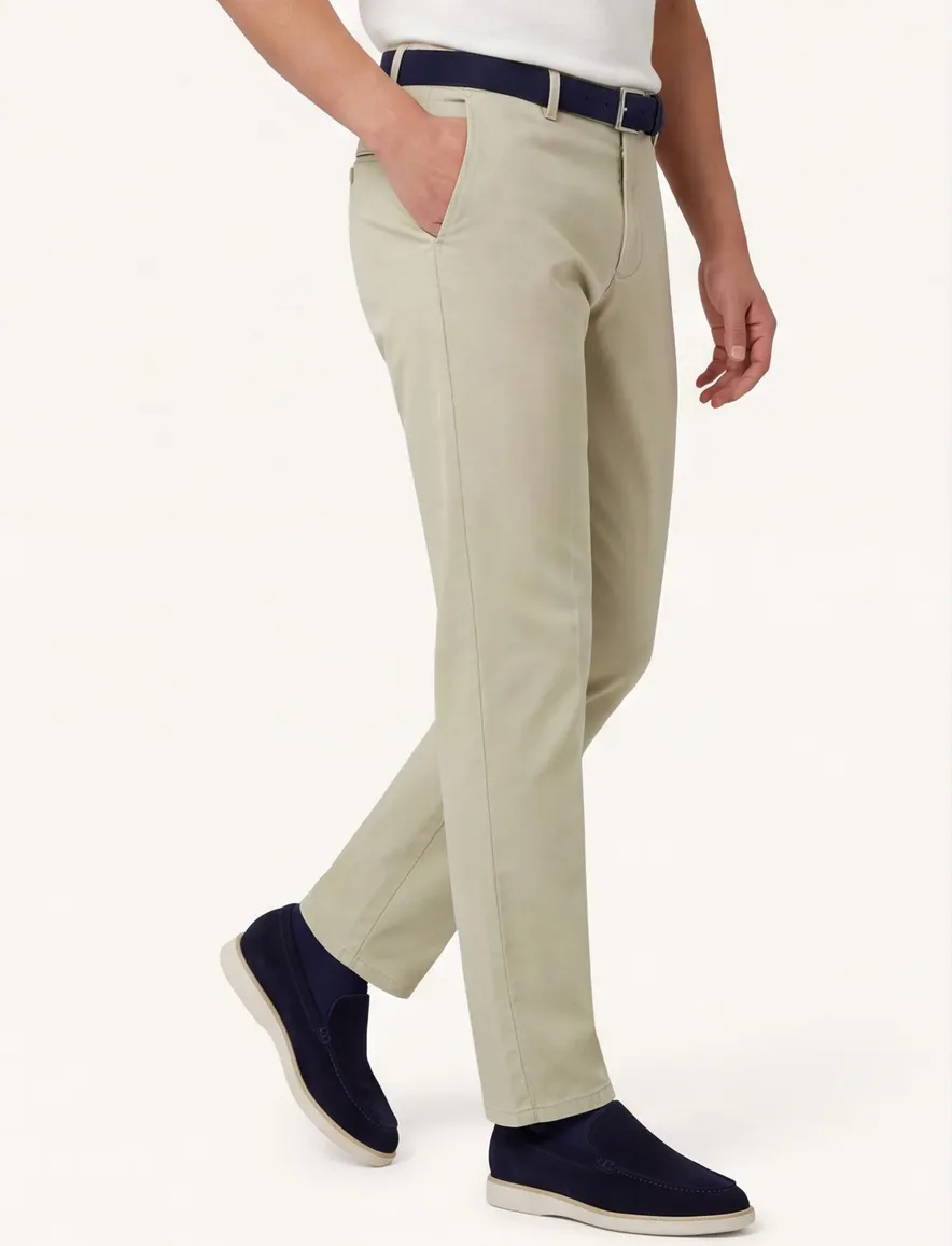 Meyer chino Rio beige tencel