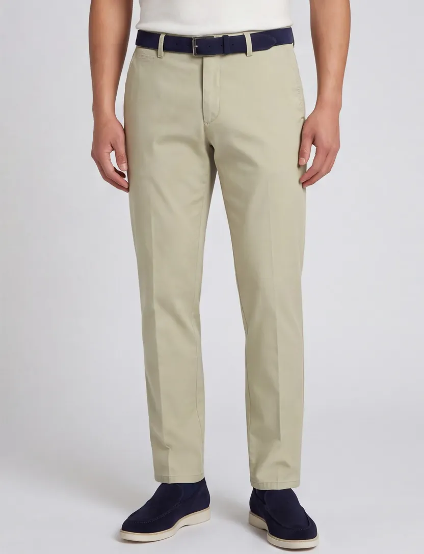 Chino Meyer beige tencel Rio