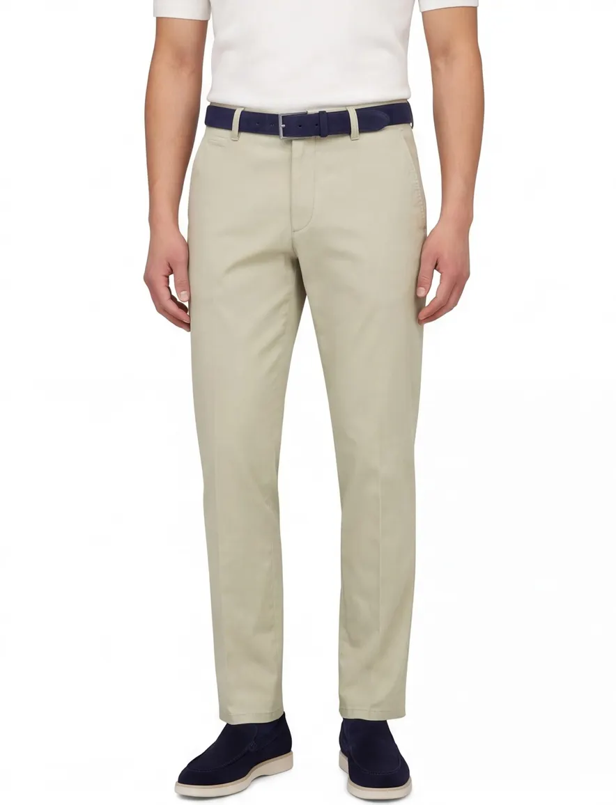 Meyer chino Rio beige tencel