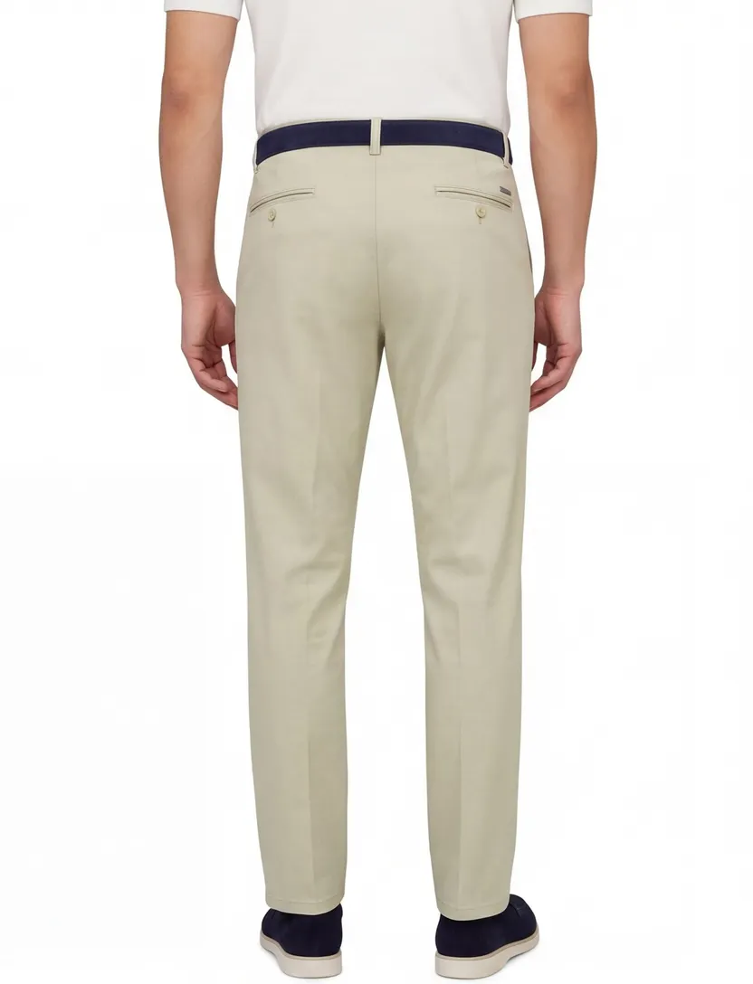 Chino Meyer beige tencel Rio