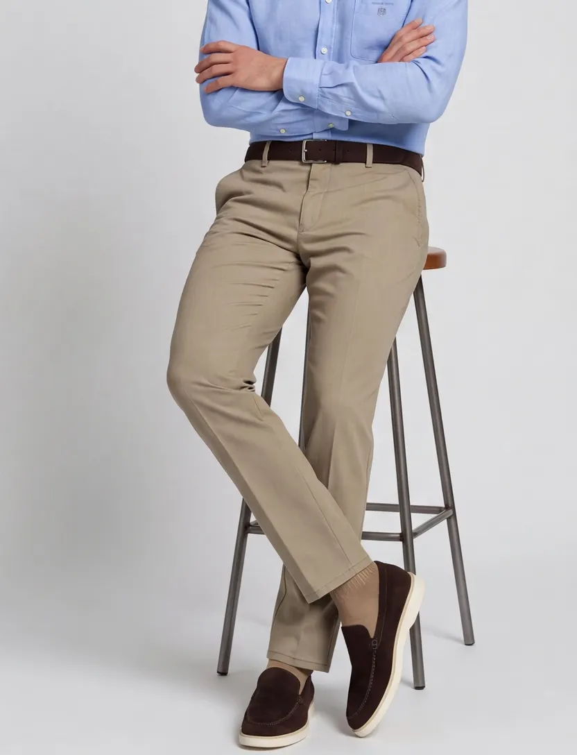 Chino Meyer bruin tencel Rio