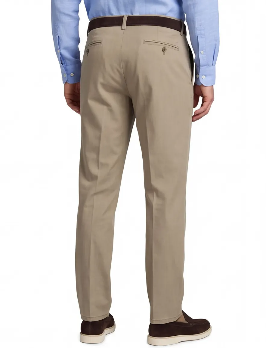 Meyer chino Rio bruin tencel
