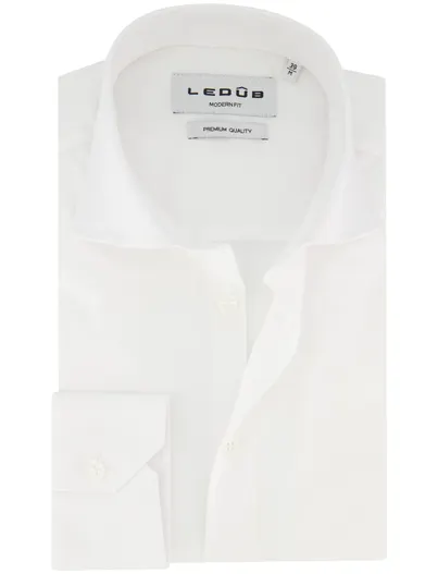 Ledub Overhemd Ledub Modern Fit wit