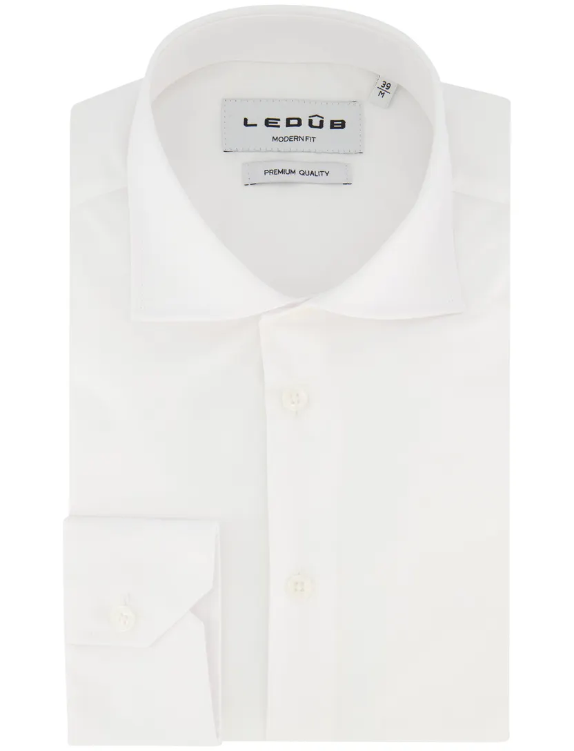 Overhemd Ledub Modern Fit wit