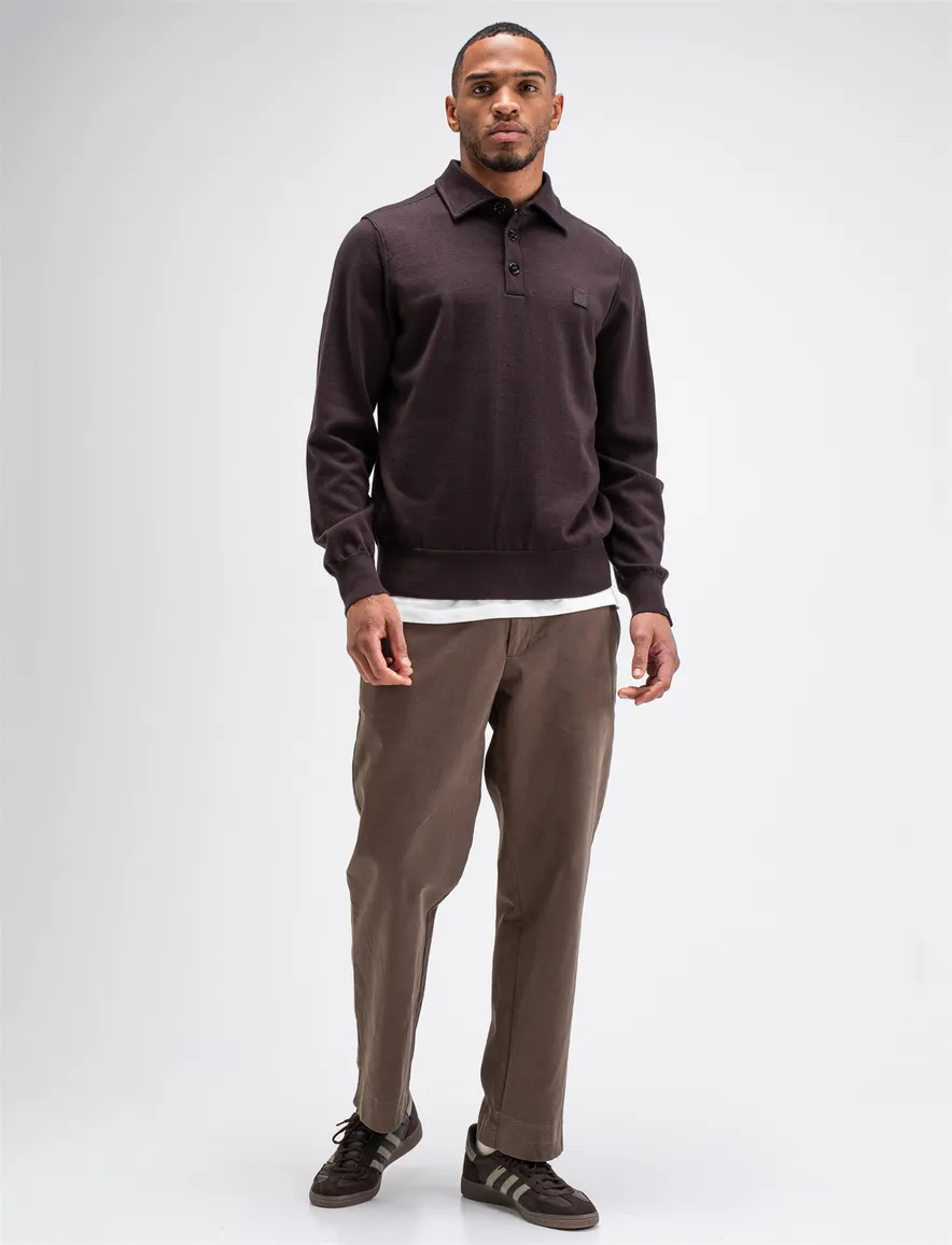 Butcher of Blue poloshirt bruin