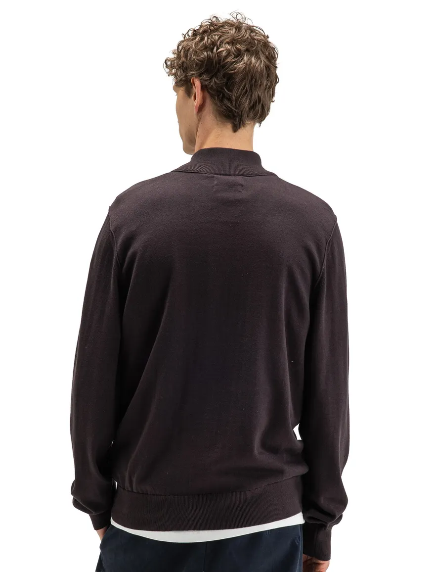 Butcher of Blue half zip trui bruin