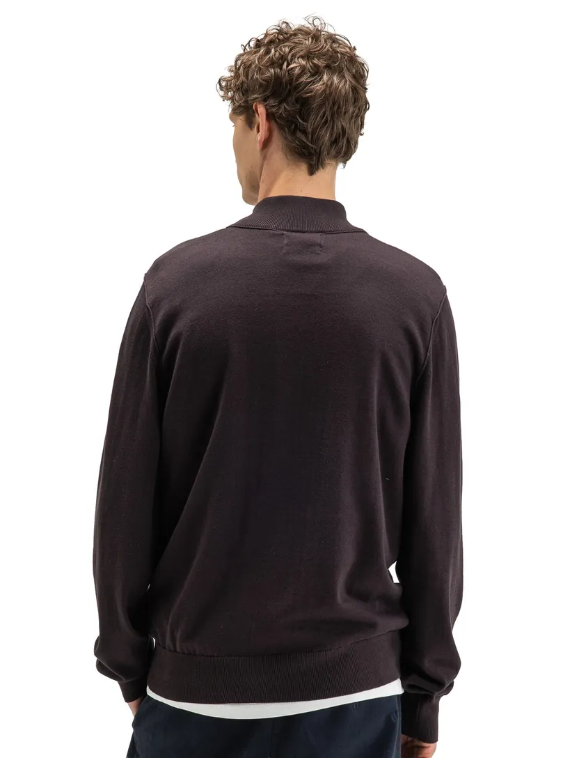 Trui Butcher of Blue half zip bruin