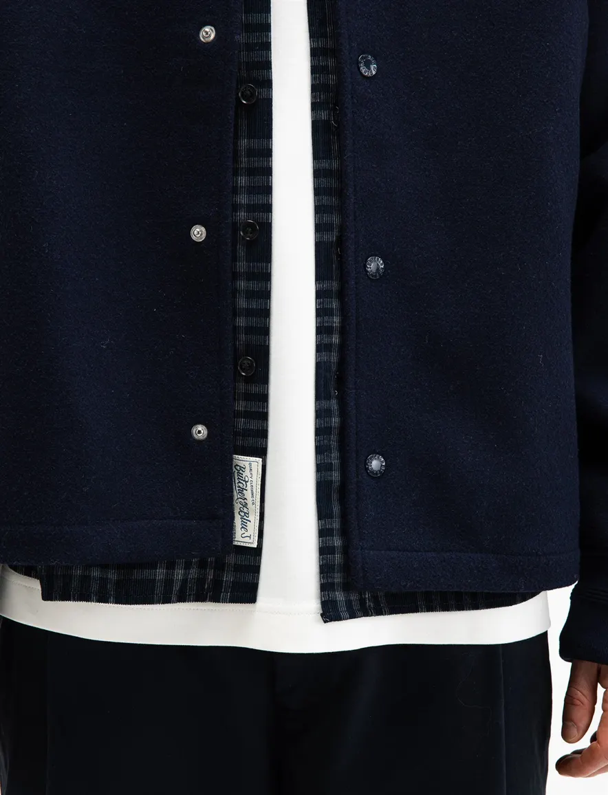 Butcher of Blue overjas donkerblauw
