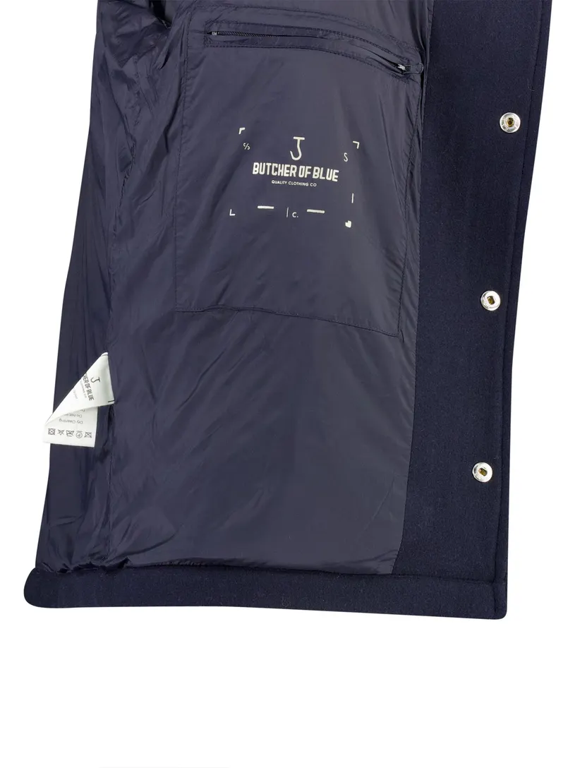 Overjas Butcher of Blue donkerblauw