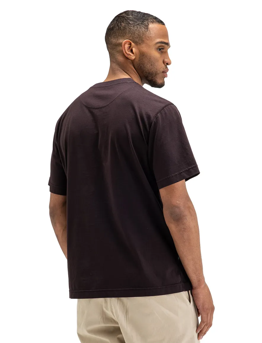 Butcher of Blue T-shirt ronde hals bruin met opdruk