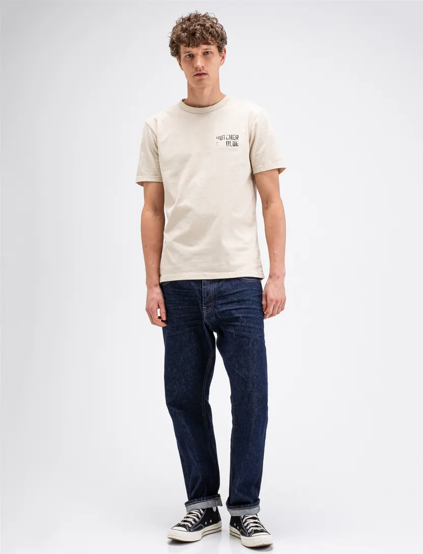 T-shirt Butcher of Blue beige backprint