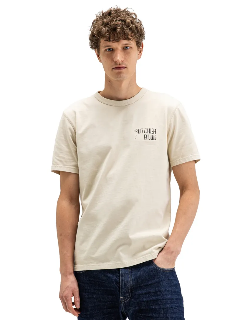 T-shirt Butcher of Blue beige backprint