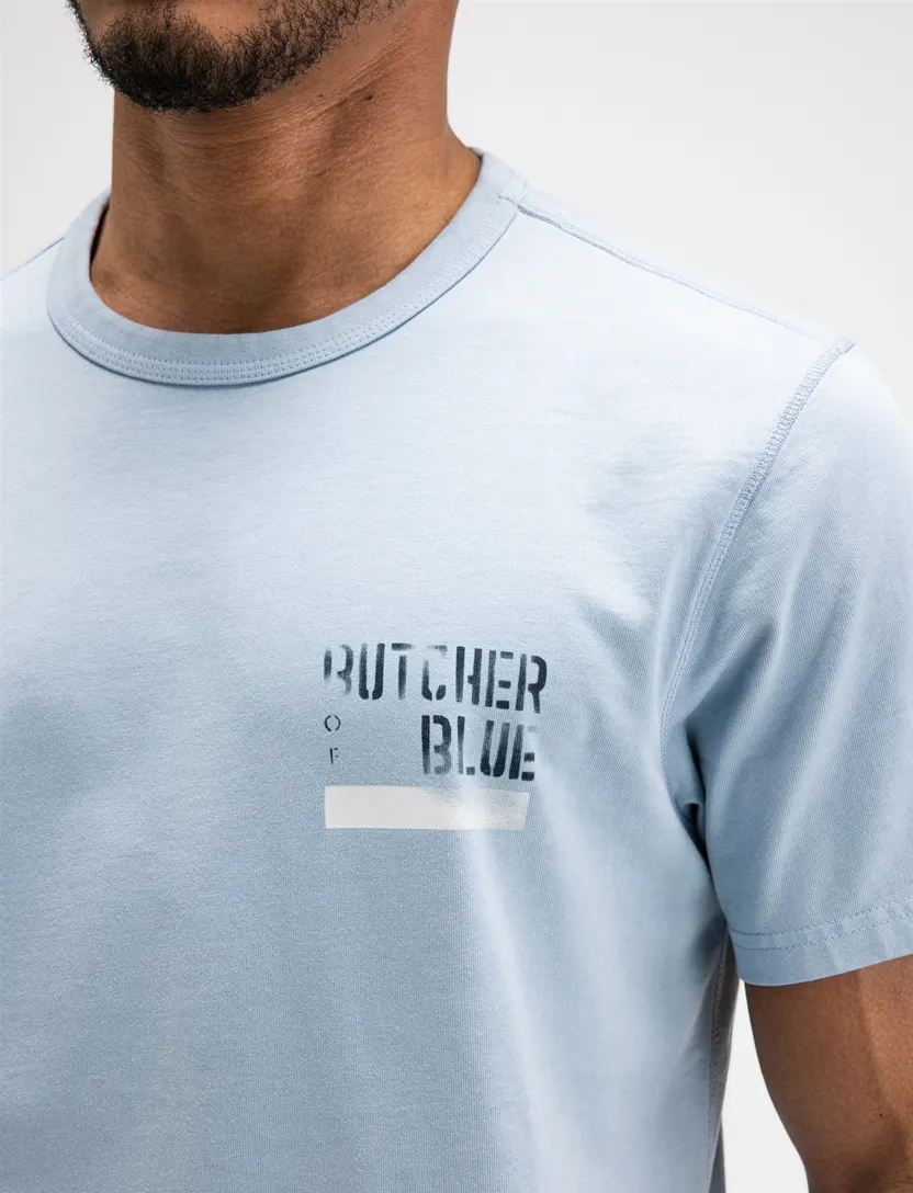 T-shirt Butcher of Blue lichtblauw backprint