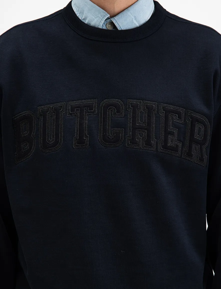 Butcher of Blue trui donkerblauw