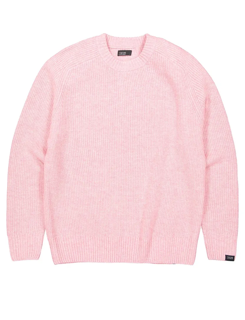 Trui Butcher of Blue roze wol ronde hals