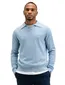 Poloshirt Butcher of Blue lichtblauw v-hals lange mouw