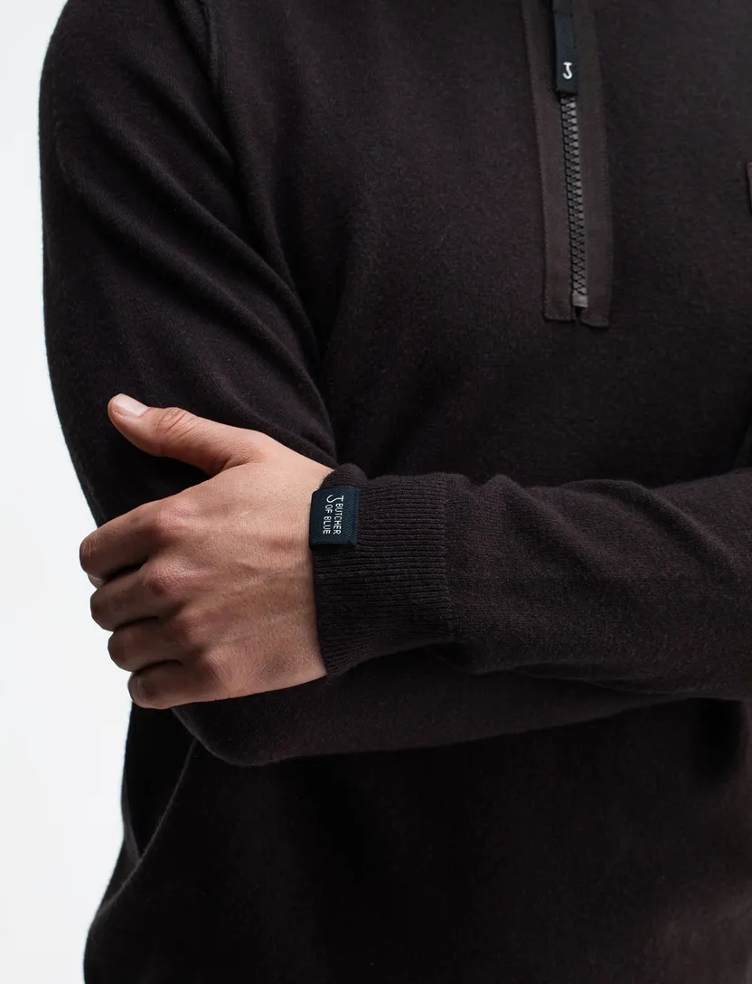Trui half zip Butcher of Blue bruin