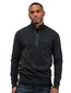 Donkergroene trui Butcher of Blue half zip gebreid