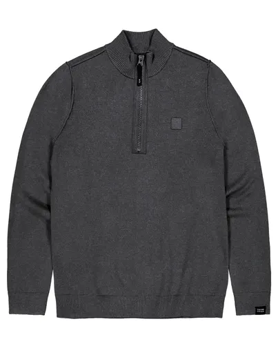 Butcher of Blue Truien Butcher of Blue antraciet sweater wol