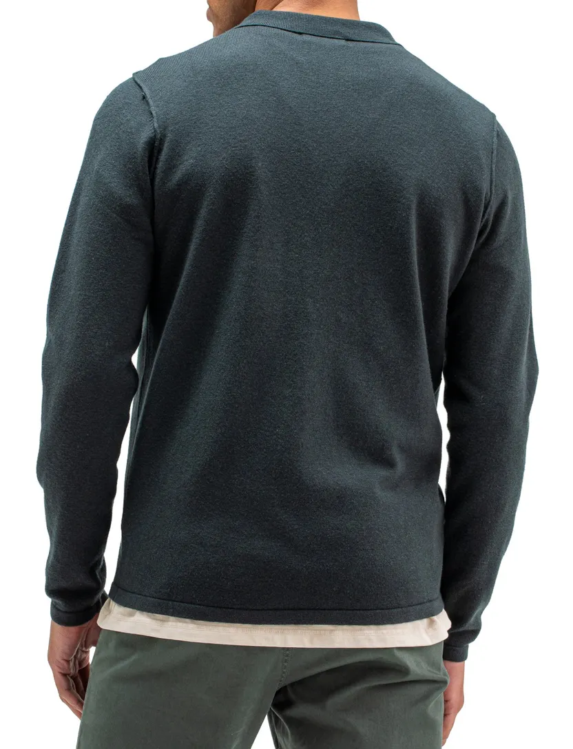 Poloshirt Butcher of Blue groen wol