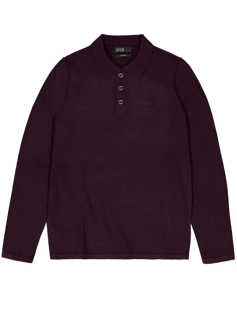 Poloshirts Butcher of Blue paars wol