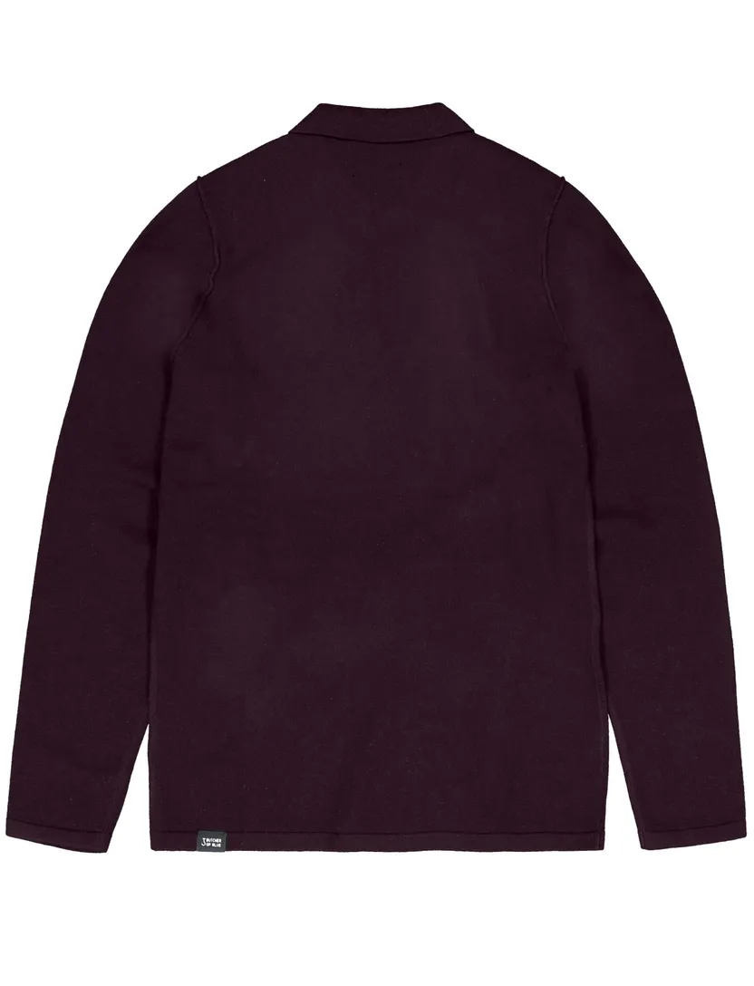 Poloshirts Butcher of Blue paars wol