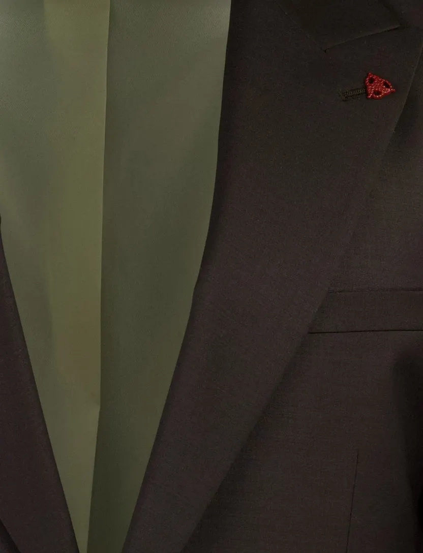 Colbert Roy Robson bruin scheerwol slim fit
