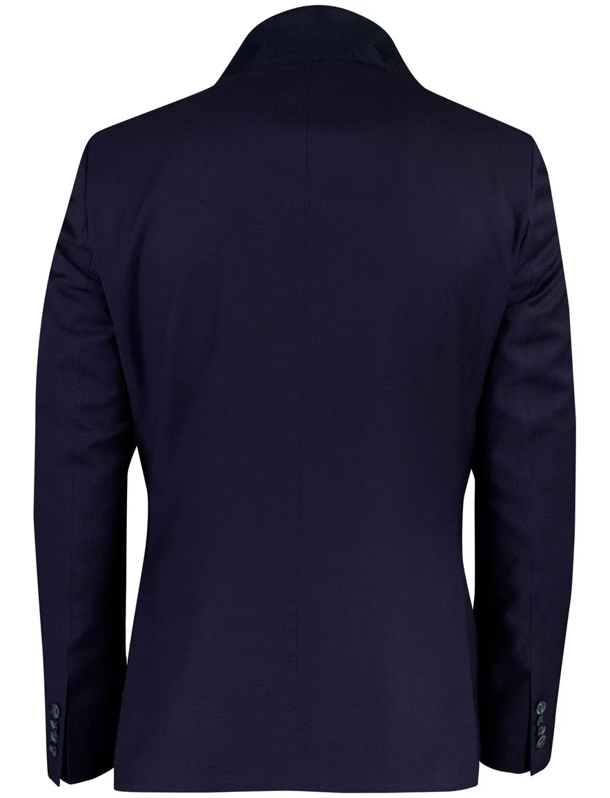 Roy Robson colbert donkerblauw slim fit