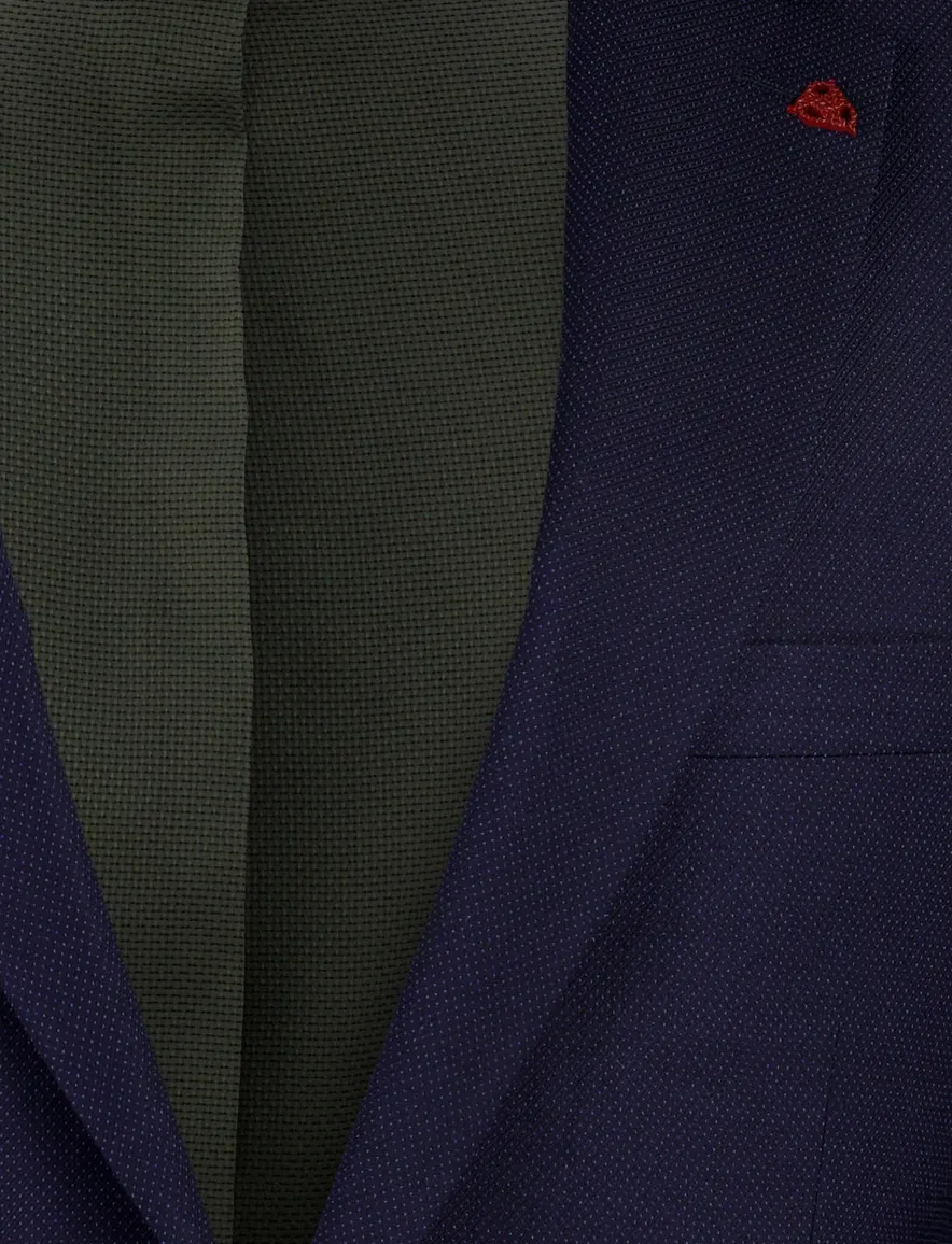 Roy Robson colbert donkerblauw slim fit