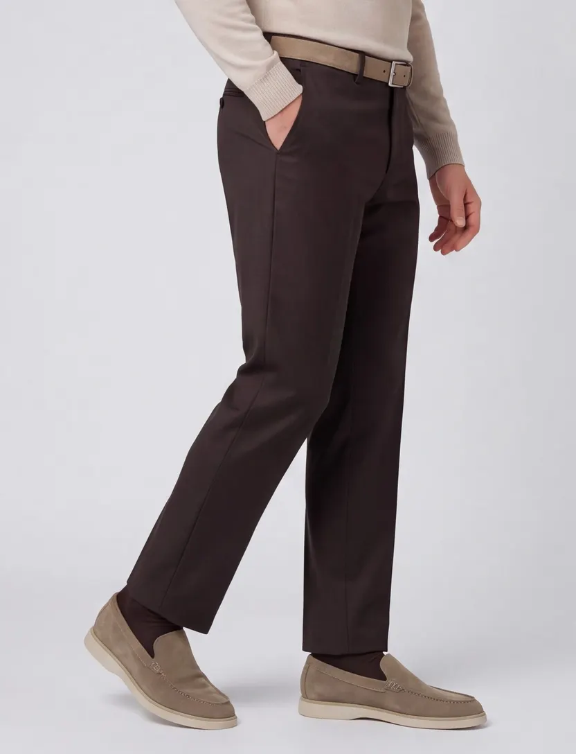 Chino Roy Robson bruin slim fit
