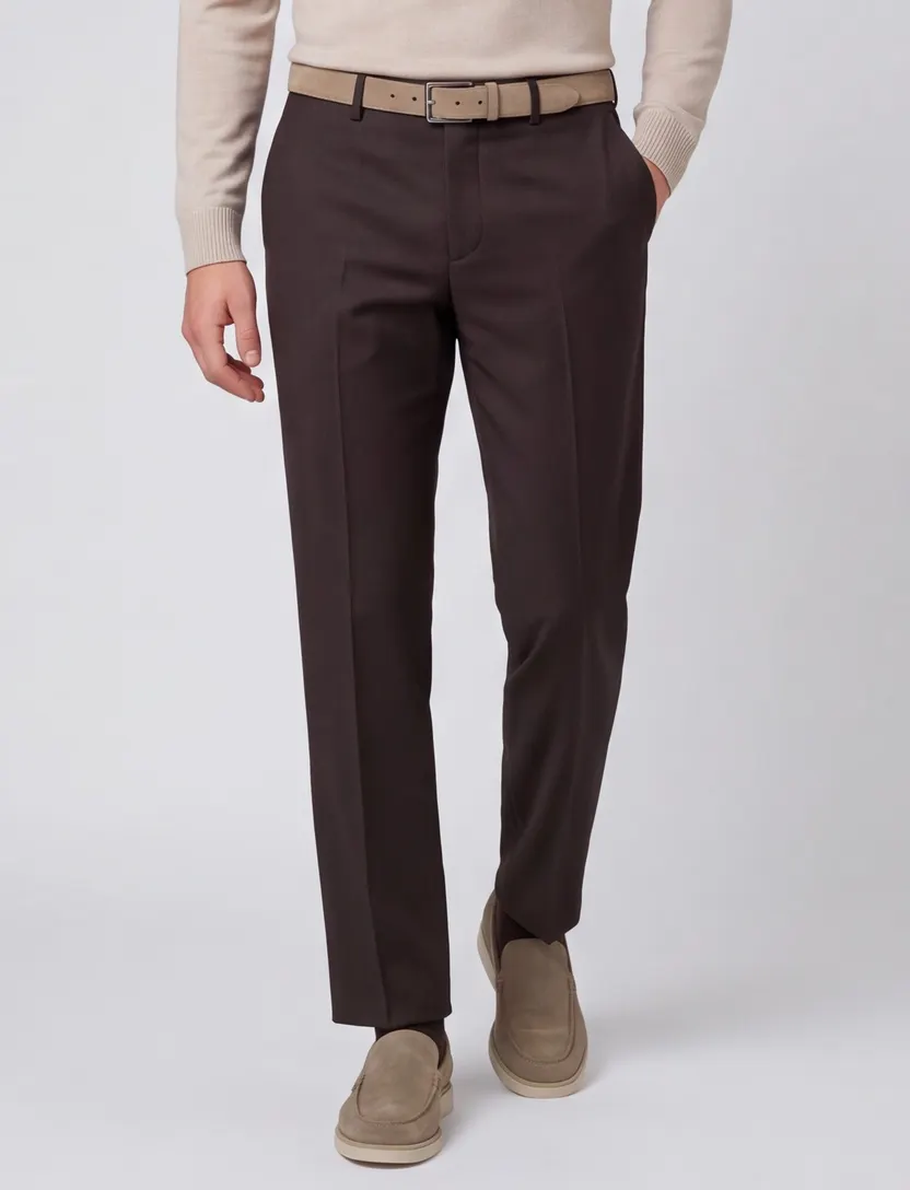 Chino Roy Robson bruin slim fit