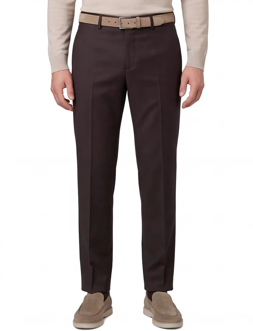 Chino Roy Robson bruin slim fit